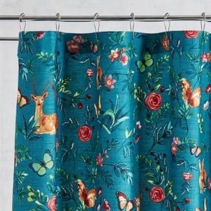 Pier 1 one Woodland Creatures Shower Curtain